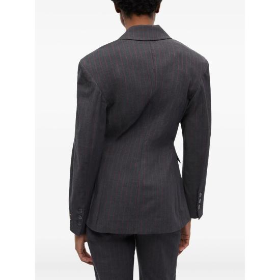 25FW 가니 수트 자켓 W0578 252 BLACK RED - GANNI