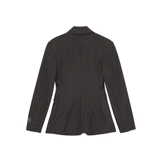 25FW 가니 수트 자켓 W0578 252 BLACK RED - GANNI