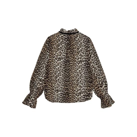 25FW 가니 블라우스 W0570 943 NEUTRALS BROWN - GANNI