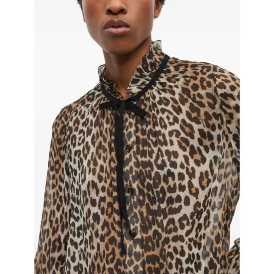 25FW 가니 블라우스 W0570 943 NEUTRALS BROWN - GANNI