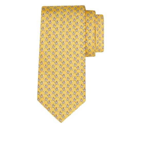 25FW 살바토레 페라가모 넥타이 351288 0785278 GIALL YELLOW - SALVATORE FERRAGAMO