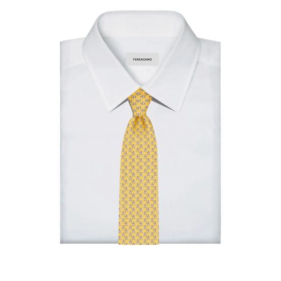 25FW 살바토레 페라가모 넥타이 351288 0785278 GIALL YELLOW - SALVATORE FERRAGAMO