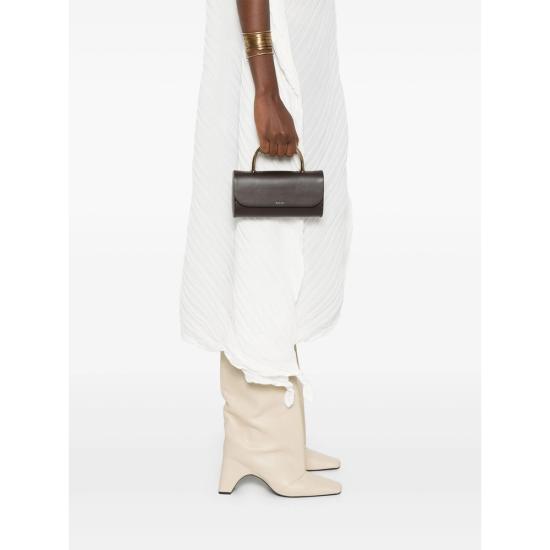 25FW 살세 토트백 S197PITMET MED CHOCO BROWN - SALCE