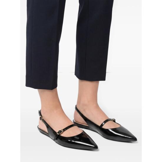 25FW 스튜어트 와이츠먼 플랫 슈즈 EMILIA MARYJAN BLACK - STUART WEITZMAN