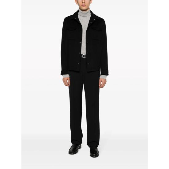 25FW 에르노 뉴 울 캐시미어 셔츠 33318 GI000312U 9300 BLACK - HERNO