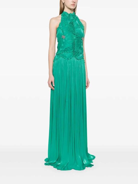 25SS 코스타렐로스 미디 스커트 PS25101341 Green - COSTARELLOS