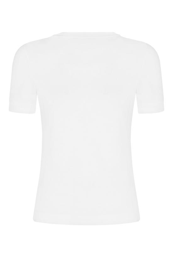 25FW 돌체앤가바나 반팔 티셔츠 F8N08ZG7B3U W0800 White - DOLCE & GABBANA