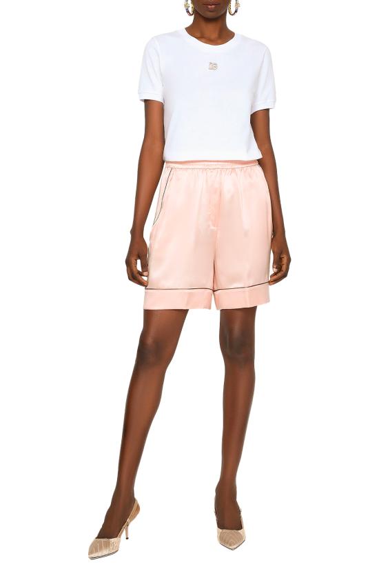 25FW 돌체앤가바나 반팔 티셔츠 F8N08ZG7B3U W0800 White - DOLCE & GABBANA