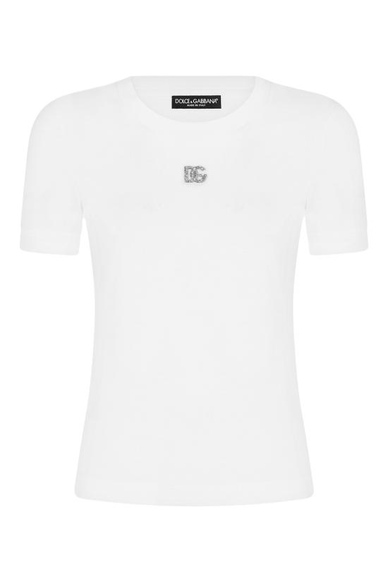 25FW 돌체앤가바나 반팔 티셔츠 F8N08ZG7B3U W0800 White