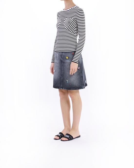 25SS 마크제이콥스 스웨터 2S5RTP010K10 005 black white NERO BIANCO - MARC JACOBS
