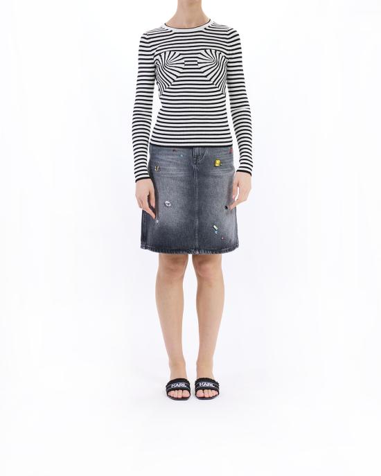 25SS 마크제이콥스 스웨터 2S5RTP010K10 005 black white NERO BIANCO - MARC JACOBS