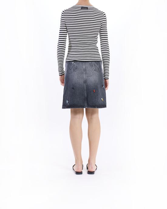 25SS 마크제이콥스 스웨터 2S5RTP010K10 005 black white NERO BIANCO - MARC JACOBS