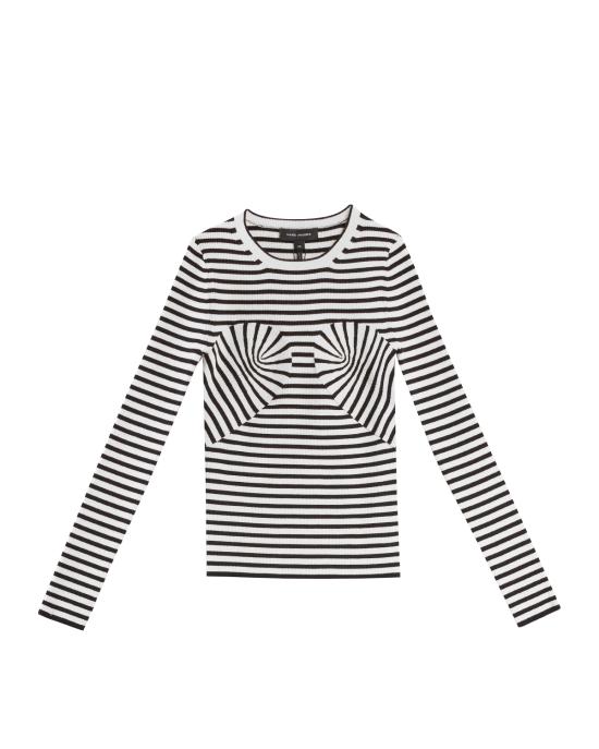 25SS 마크제이콥스 스웨터 2S5RTP010K10 005 black white NERO BIANCO