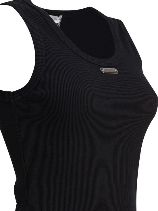 25FW 알렉산더 맥퀸 로고 플래킷 탱크탑  839507QLAER1000 - ALEXANDER MCQUEEN