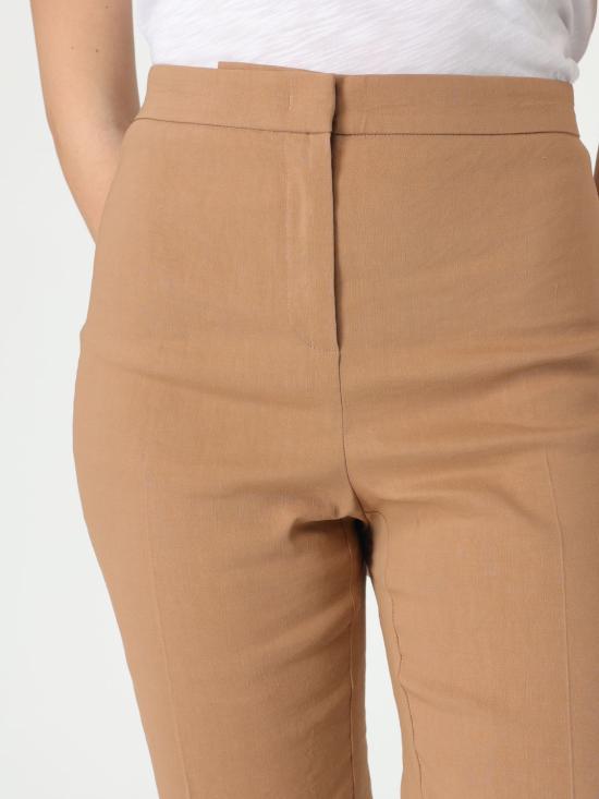 25FW 핑코 스트레이트 팬츠 104690A0IM L31 Brown - PINKO