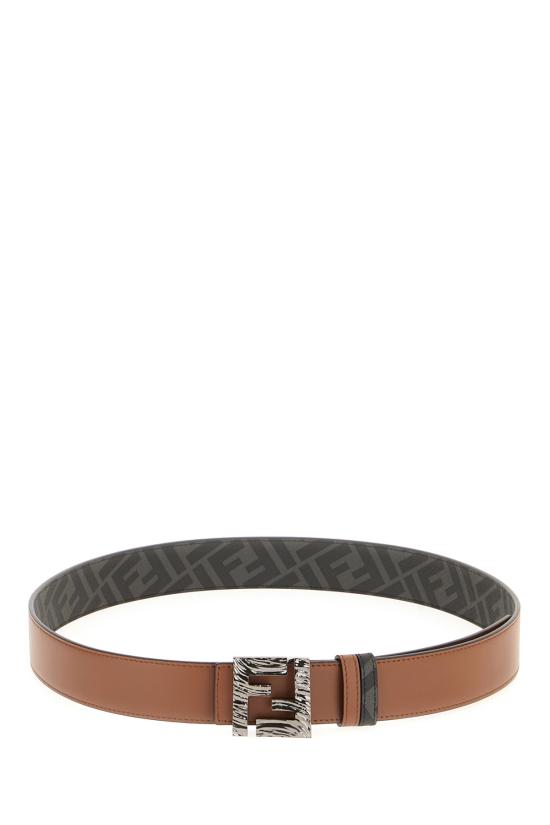 25SS 펜디 가죽 벨트 7C0543AFF2 F1SCK MARRONE NERO