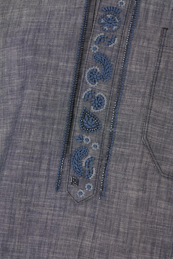 25SS 펜디 반팔 셔츠 FS1328AUX6 F0QA2 Blu - FENDI