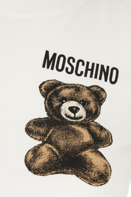 25SS 모스키노 반팔 티셔츠 251E07080541 1001 Bianco - MOSCHINO