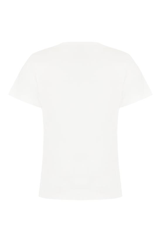 25SS 모스키노 반팔 티셔츠 251E07080541 1001 Bianco - MOSCHINO