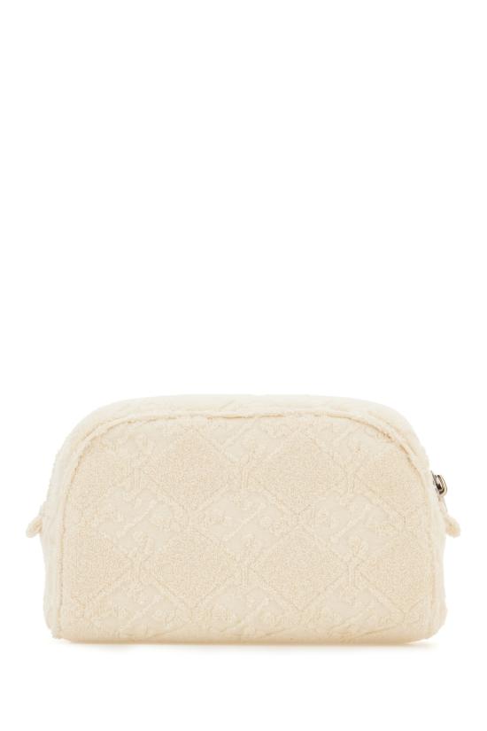 25FW 토리버치 엘라 테리 파우치 169515 100 Bianco - TORY BURCH