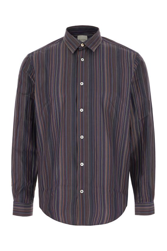 25FW 폴 스미스 긴팔 셔츠 M1R006LP00811 47 BLU MULTICOLOR