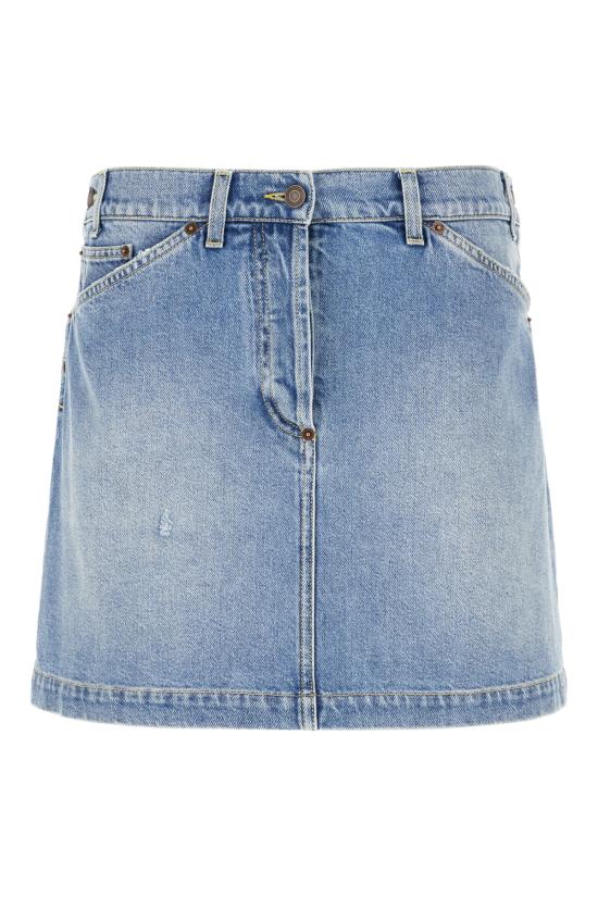 25SS 모스키노 숏 스커트 251E01240522 0285 Blu