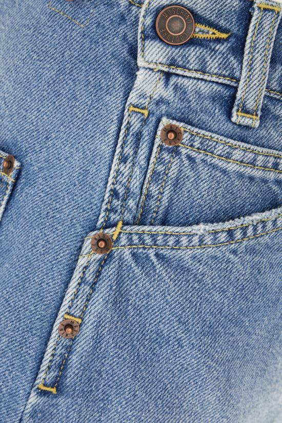 25SS 모스키노 숏 스커트 251E01240522 0285 Blu - MOSCHINO