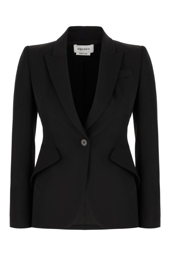 25FW 알렉산더 맥퀸 자켓 830128QJAAC 1000 BLACK