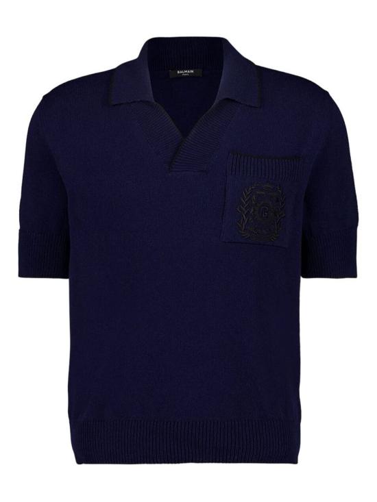 25FW 발망 반팔 셔츠 FH1GB049KI76 SHA BLUE