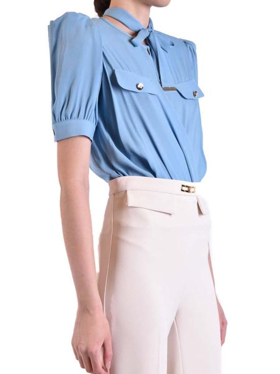 24FW 엘리자베타프랜치 바디수트 티셔츠 CB00231E2016 Blue - ELISABETTA FRANCHI