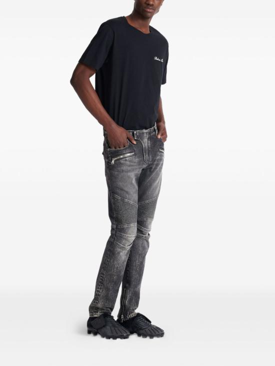 25FW 발망 데님 팬츠 FH1MG115DF82 9AZ Grey - BALMAIN