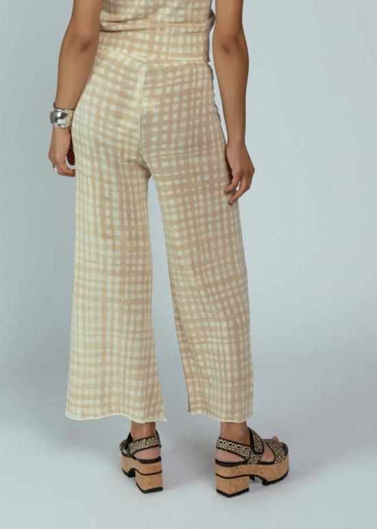  MJ 왓슨 크롭 팬츠 엠제이 왓슨 코튼 팬츠 오트 체크 - MJ. WATSON