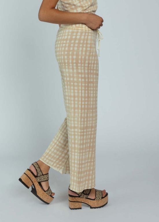  MJ 왓슨 크롭 팬츠 엠제이 왓슨 코튼 팬츠 오트 체크 - MJ. WATSON