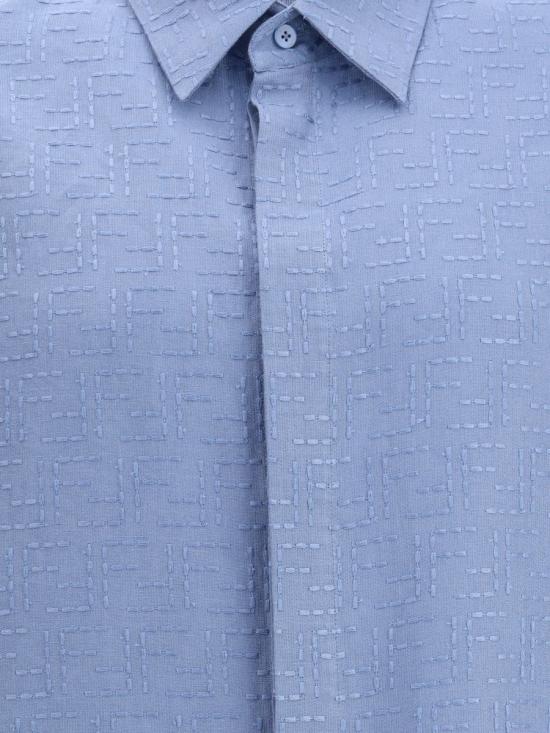 25FW 펜디 반팔 셔츠 FS1317AU6Y F0U6K BLUE - FENDI
