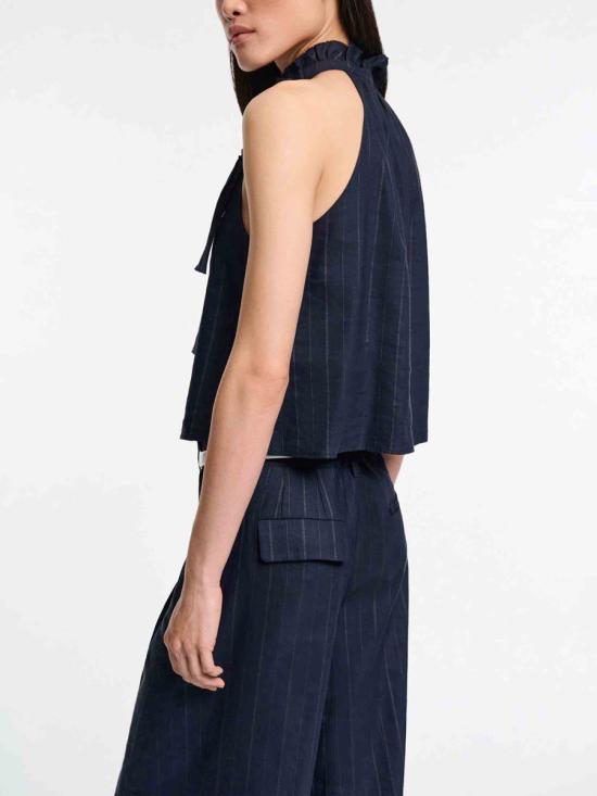 25FW 도로시 슈마허 민소매 티셔츠 252 140106 879blue night MIDNIGHT BLUE - DOROTHEE SCHUMACHER