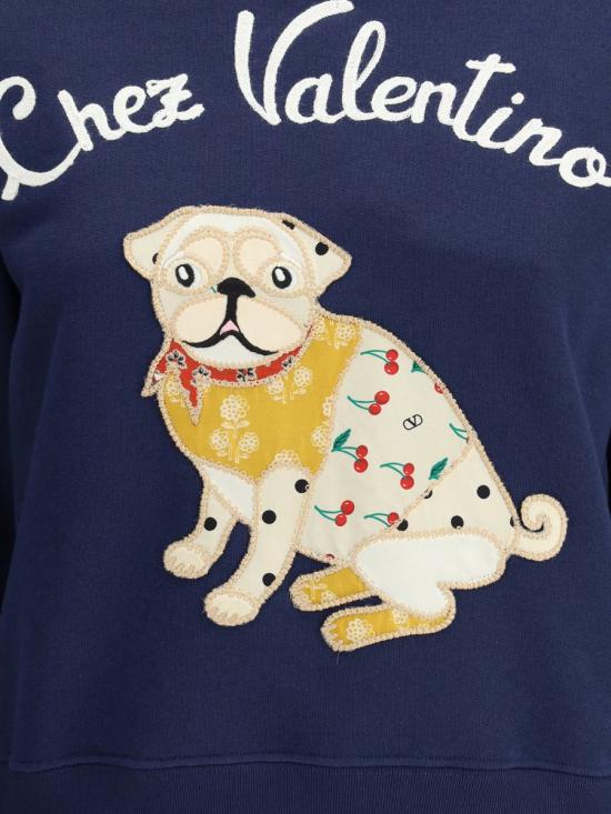 25FW 발렌티노 가라바니 스웨터 7B3MF24Z9L8 D51 BLUE - VALENTINO GARAVANI