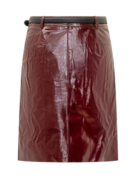 25FW 셀프 포트레이트 스커트 PF25091SKBU BURGUNDY RED - SELF PORTRAIT