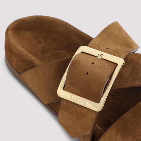 25FW 로에베 뮬/슬리퍼 L815465XAL 3100 BROWN - LOEWE