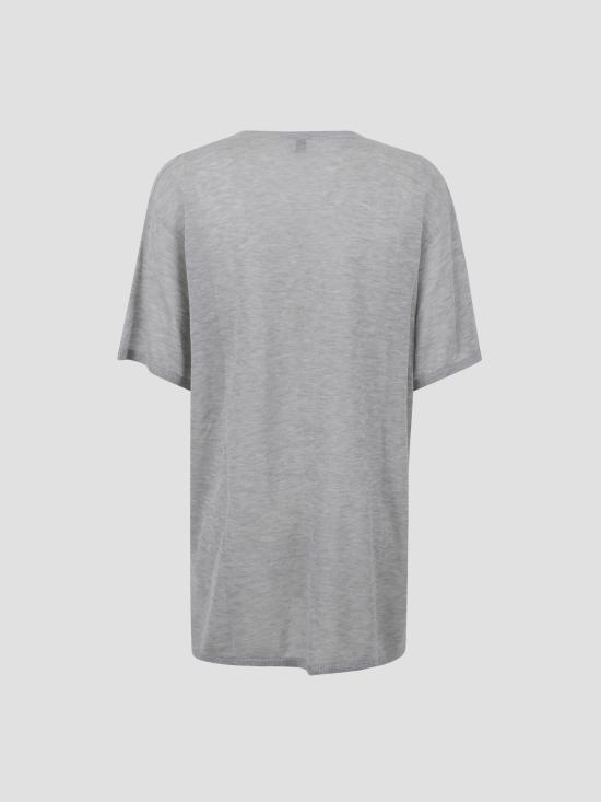 25FW 토템 반팔 티셔츠 253WRT0531YA0079 074 GREY MELANGE - TOTEME