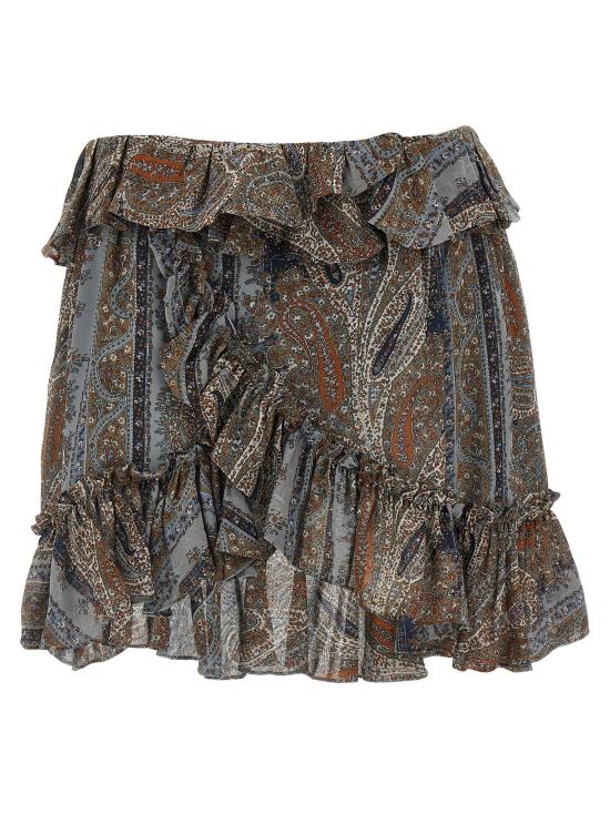 25SS 생로랑 숏 스커트 823750Y3K588490