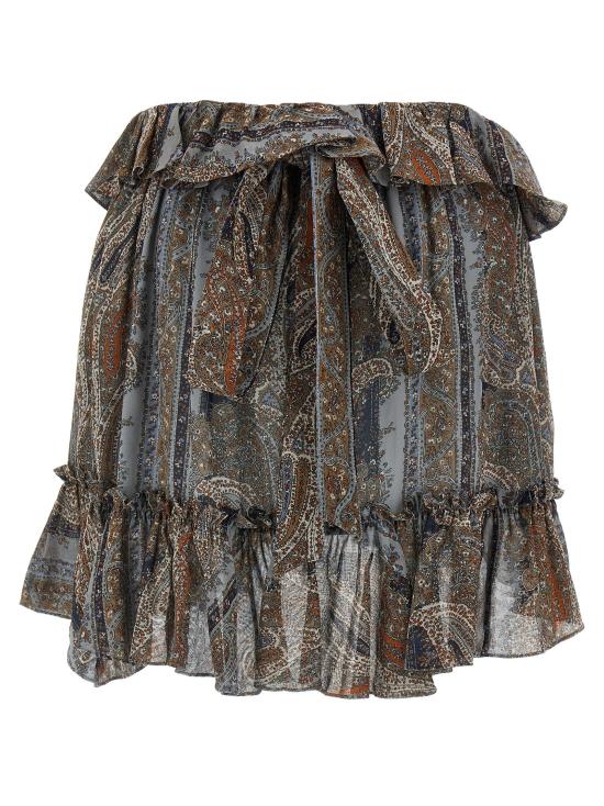 25SS 생로랑 숏 스커트 823750Y3K588490 - SAINT LAURENT