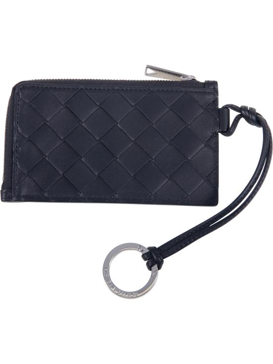 25FW 보테가베네타 키지갑 775544 VCPQ3 8803 BLACK SILVER - BOTTEGA VENETA