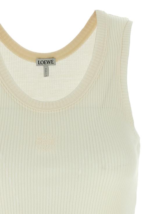 25FW 로에베 민소매 티셔츠 S540Y23X461950 White - LOEWE