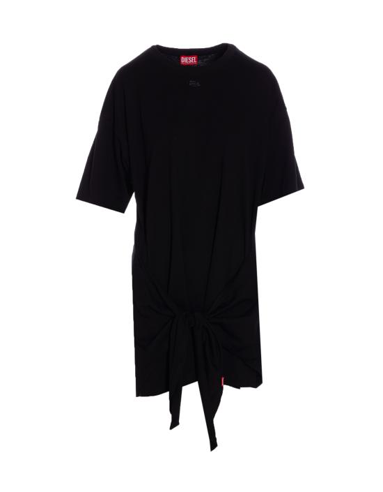 25FW 디젤 D-Elvor 이보르 티셔츠 드레스 A19232 0NIAX9XX Black
