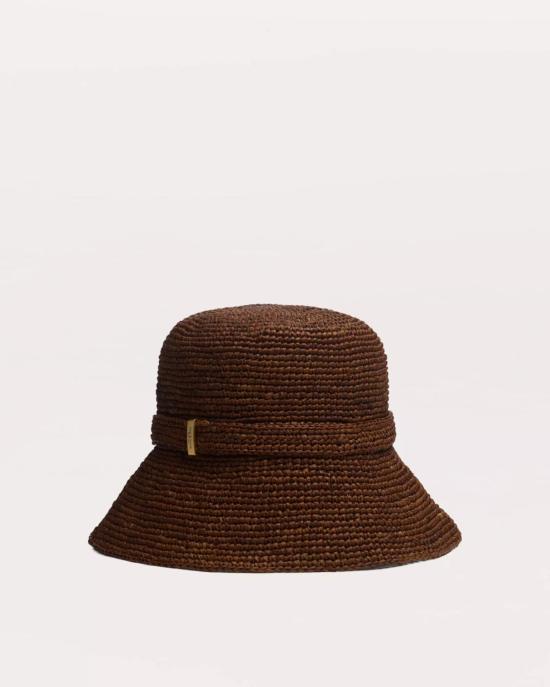  랙앤본 버킷햇 래그앤본 렐라 롤러블 햇 브라운