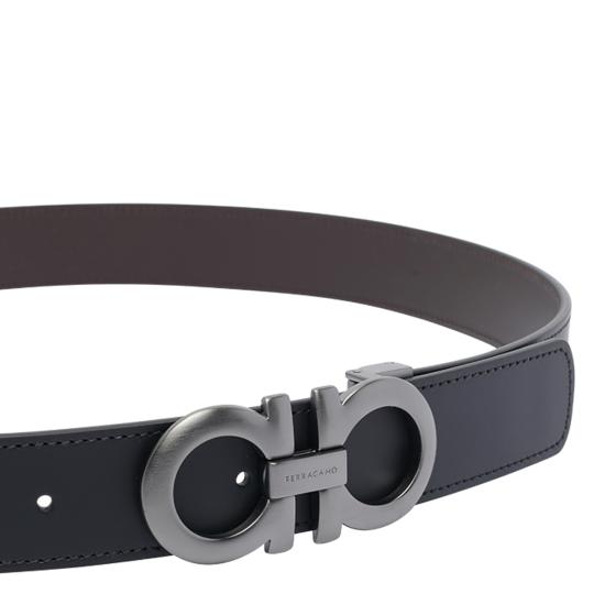 25FW 살바토레 페라가모 벨트 464231 675542NERO HICKORY Black - SALVATORE FERRAGAMO