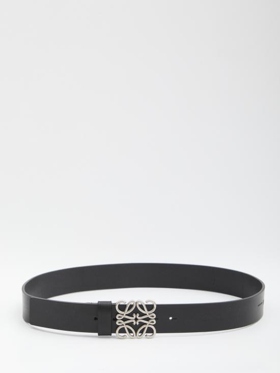 25FW 로에베 가죽 벨트 E619238 BLACK