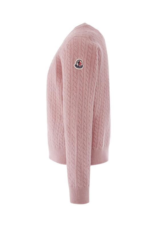 25FW [키즈] 몽클레어 니트/스웻셔츠 K2954 9C00006 M1241 50M PINK - MONCLER