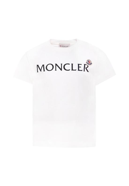 25FW [키즈] 몽클레어 티셔츠 K2954 8C00018 89AFV 034 WHITE