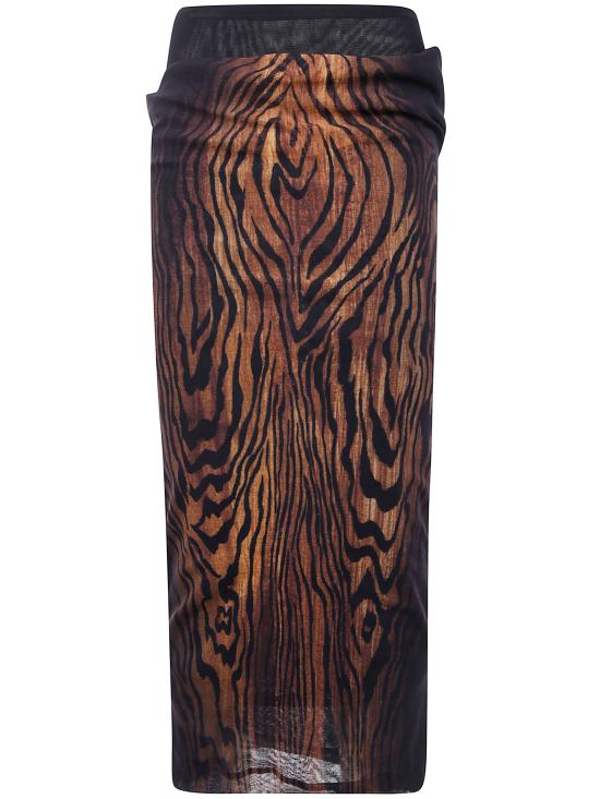 25FW 장 폴 고티에 롱 스커트 25 03 W SK011 M002P 0060 BLACK BROWN